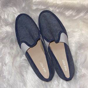 Nine West Denim Blue Slip-On Shoes